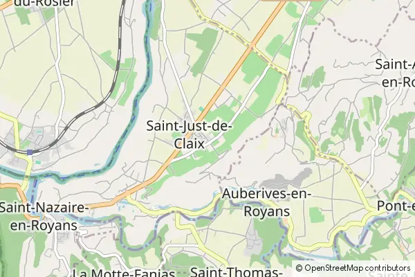 Mapa Saint-Just-de-Claix