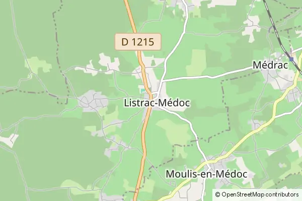 Mapa Listrac-Médoc