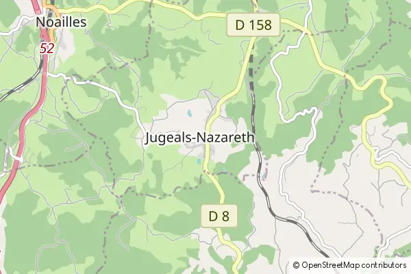 Mapa Jugeals-Nazareth