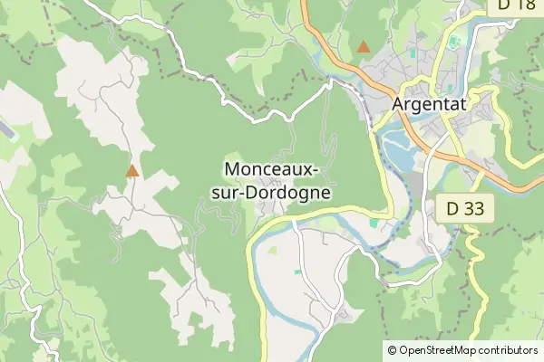 Mapa Monceaux-sur-Dordogne