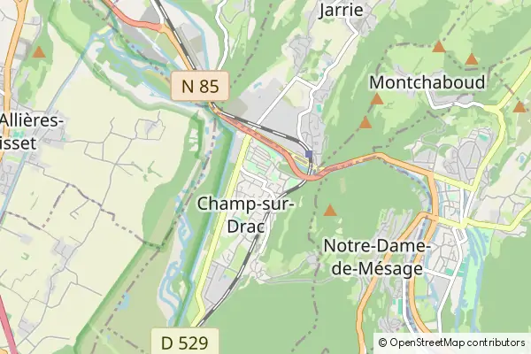 Mapa Champ-sur-Drac