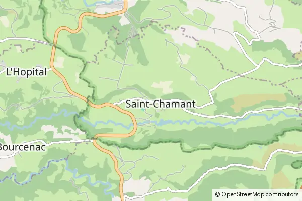 Mapa Saint-Chamant