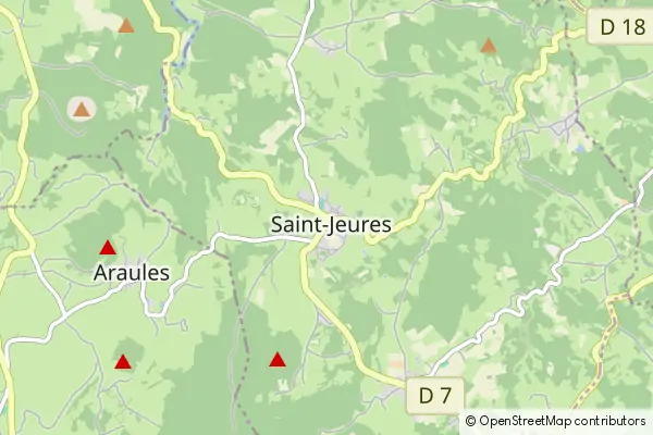 Mapa Saint-Jeures