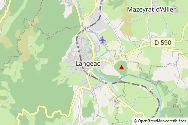 Mapa Langeac