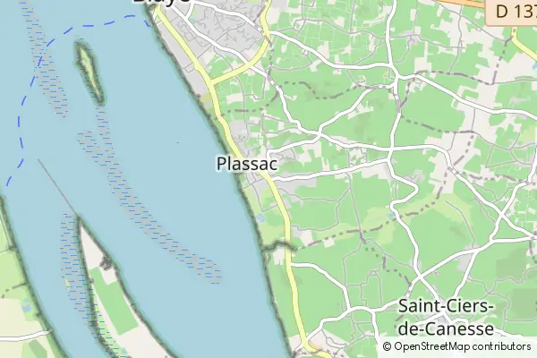 Mapa Plassac