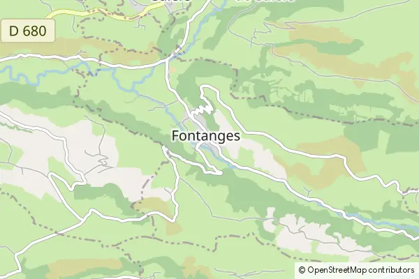 Mapa Fontanges