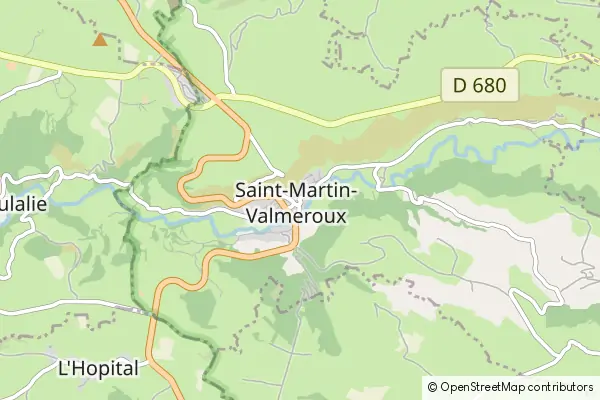 Mapa St Martin Valmeroux