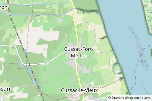 Mapa Cussac-Fort-Médoc