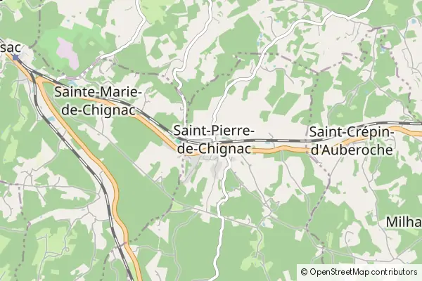 Mapa Saint-Pierre-de-Chignac