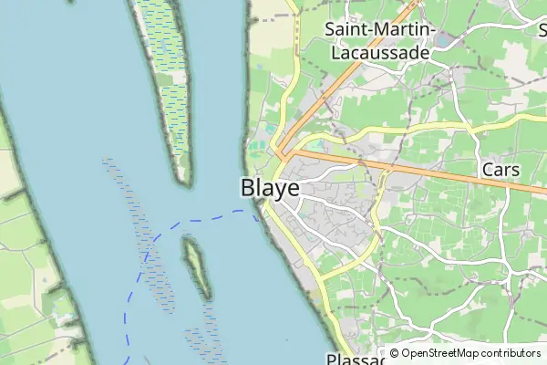 Mapa Blaye