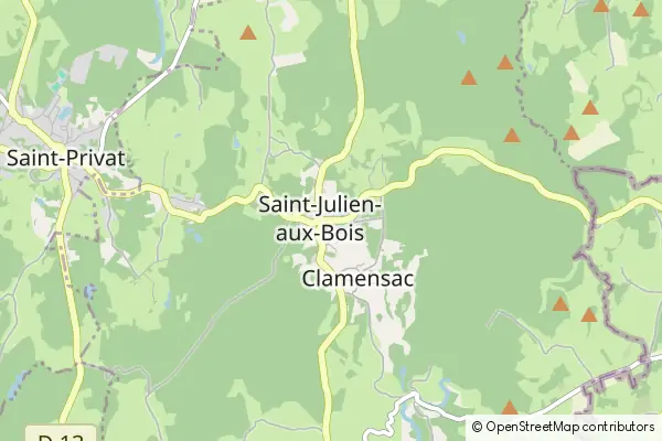 Mapa Saint-Julien-aux-Bois