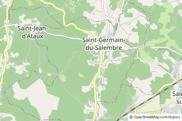 Mapa Saint-Germain-du-Salembre