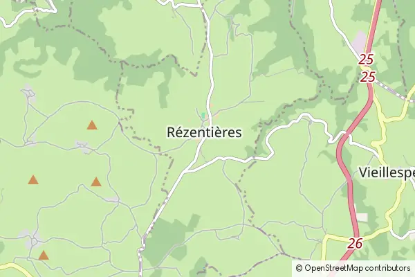 Mapa Rézentières