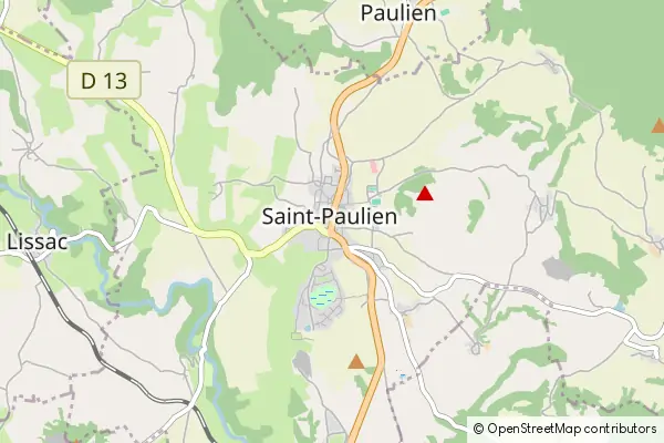 Mapa Saint-Paulien