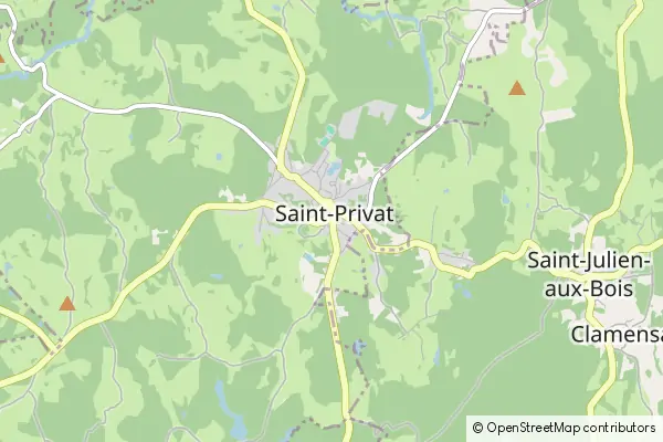 Mapa Saint-Privat