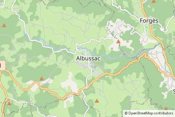 Mapa Albussac