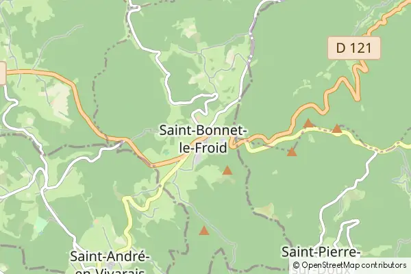 Mapa Saint-Bonnet-le-Froid