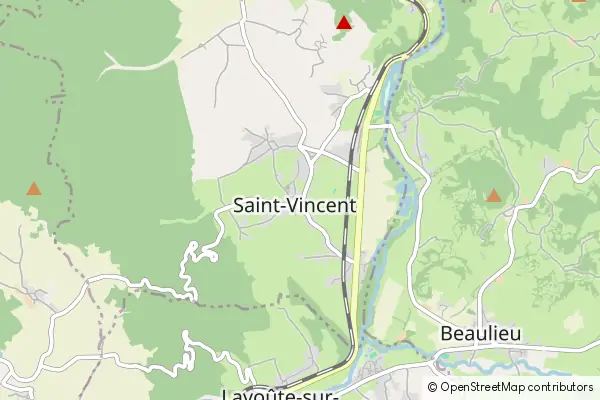 Mapa Saint-Vincent