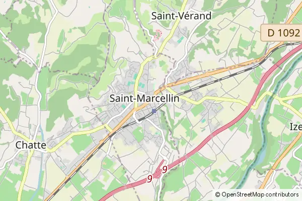 Mapa Saint-Marcellin