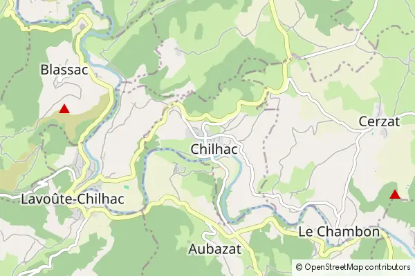 Mapa Chilhac