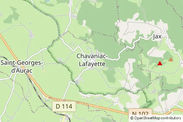 Mapa Chavaniac-Lafayette