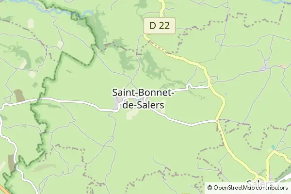 Mapa Saint-Bonnet-de-Salers