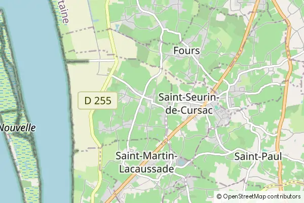 Mapa Saint-Genès-de-Blaye