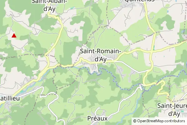 Mapa Saint-Romain-d'Ay