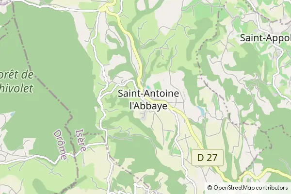 Mapa Saint-Antoine-l'Abbaye