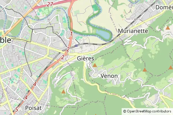 Mapa Gières