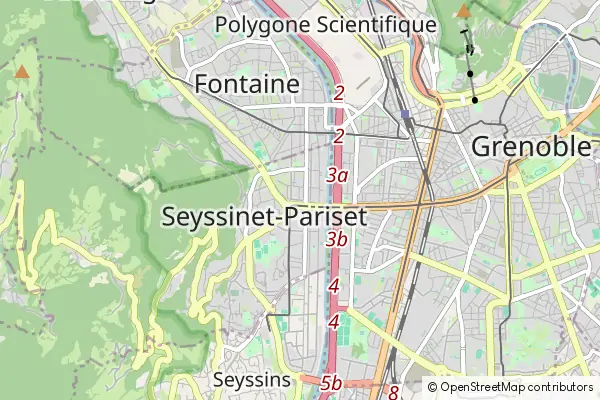 Mapa Seyssinet-Pariset