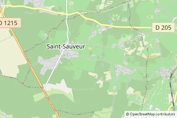 Mapa Saint-Sauveur