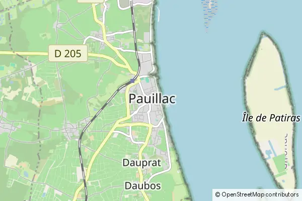 Mapa Pauillac