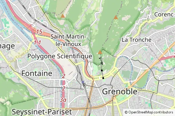 Mapa Saint-Martin-le-Vinoux