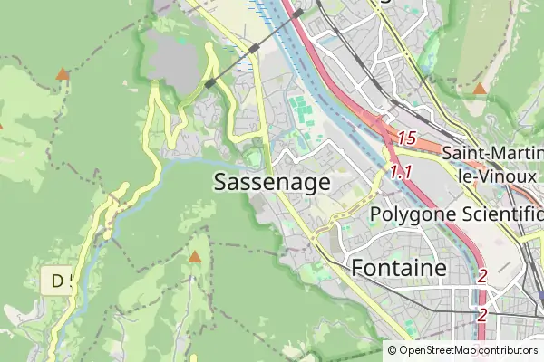 Mapa Sassenage