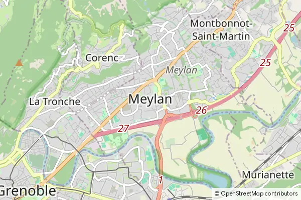 Mapa Meylan