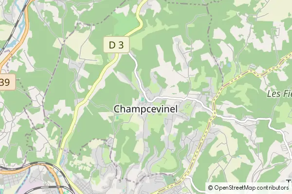 Mapa Champcevinel