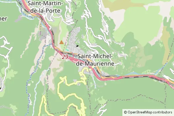 Mapa Saint Michel de Maurienne