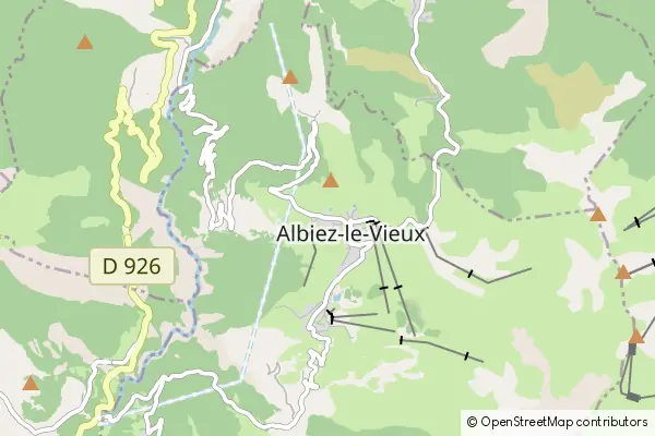 Mapa Albiez-Montrond