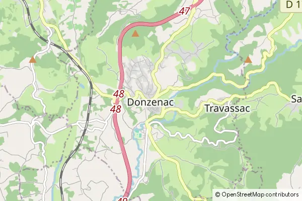 Mapa Donzenac