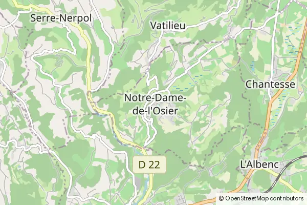 Mapa Notre Dame-de-l’Osier