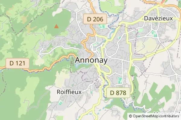 Mapa Annonay