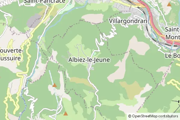 Mapa Albiez-le-Jeune