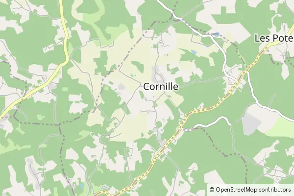 Mapa Cornille