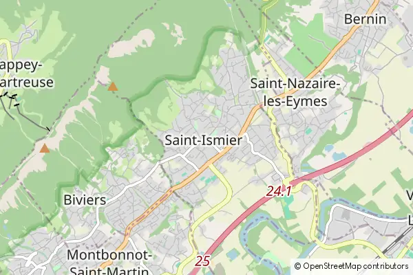 Mapa Saint-Ismier