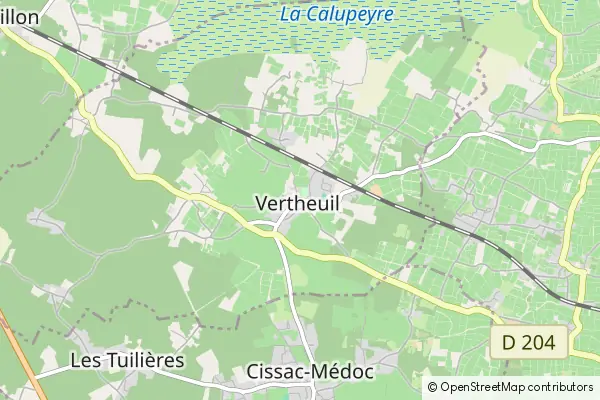 Mapa Vertheuil