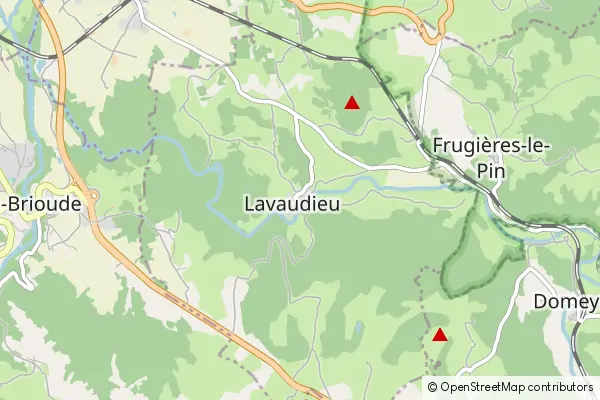 Mapa Lavaudieu