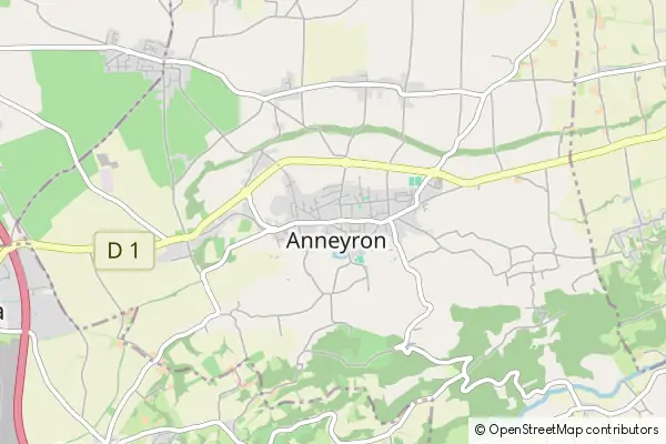 Mapa Anneyron