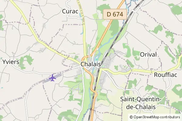 Mapa Chalais