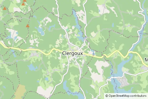 Mapa Clergoux